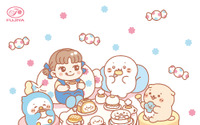 「不二家」ペコちゃん×しろたんのコラボ☆限定グッズが盛りだくさん！アクリルチャームに限定パケミルキー缶、「ミルキー×しろたん」グッズも展開 画像