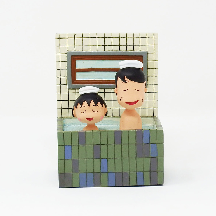 「CHIBI MARUKO CHAN WORLD SQUARE」フィギュア（まる子とお父さん） 4,800円＋税(C)S.P/N.A