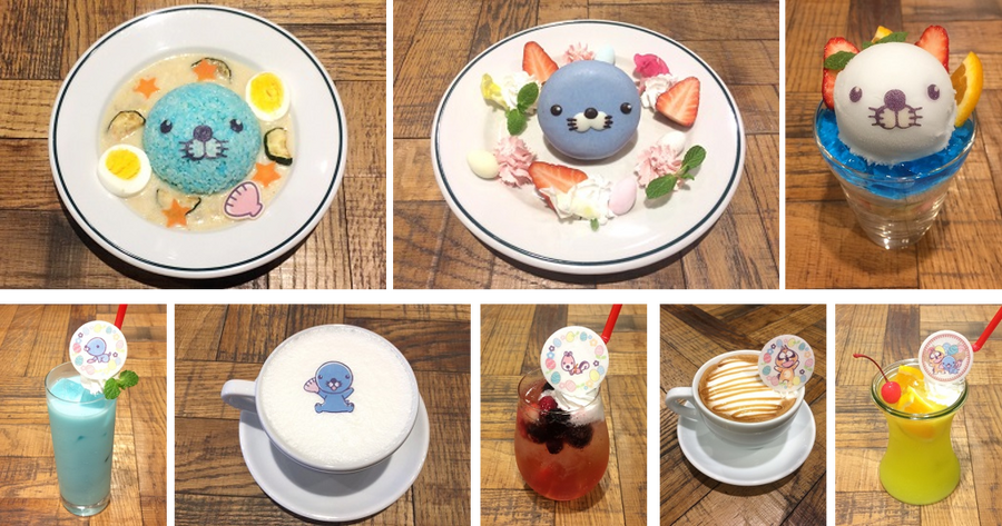 「ぼのぼの × TOWER RECORDS CAFE 第2弾 ～ぼのちゃんイースターカフェ～」メニュー通期(C)いがらしみきお / 竹書房・フジテレビ・エイケン