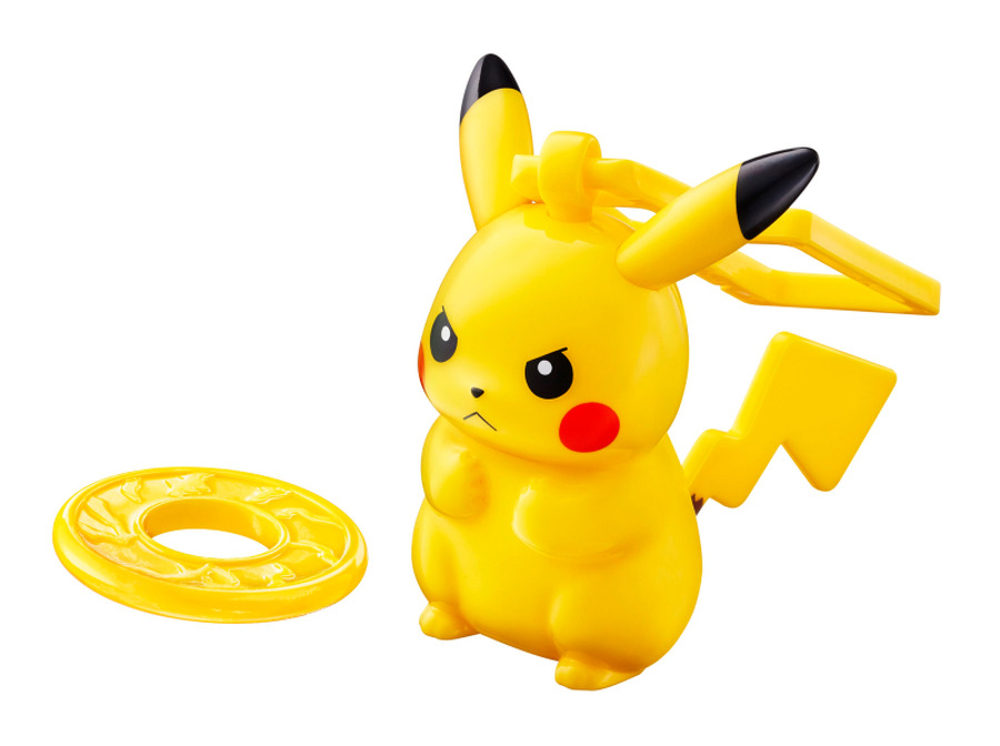 ハッピーセット「ポケモン」ピカチュウのまとあてキーリング(C)Nintendo・Creatures・GAME FREAK・TV Tokyo・ShoPro・JR Kikaku (C)Pokemon (C)2018 ピカチュウプロジェクト