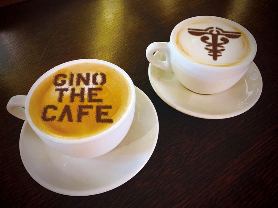 「“GINO THE CAFE”in TOWER RECORDS CAFE」GINO THE CAFE 特製ノブチーノ 750 円 （C）PSYCHO-PASS Committee