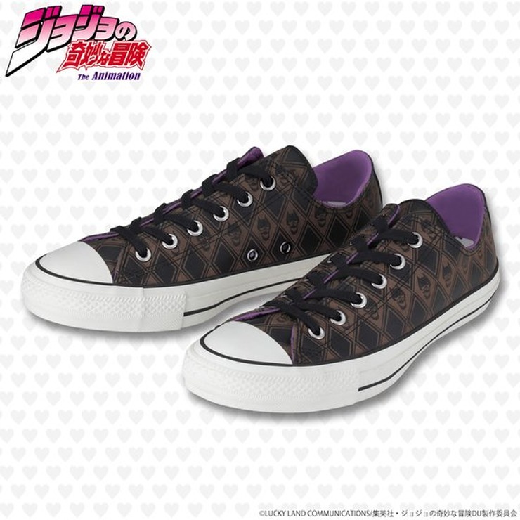 「【CONVERSE ALL STAR 100】ALL STAR 100 OX / JO 【ジョジョの奇妙な冒険　吉良吉影モデル】」23,760円（税込）（C）荒木飛呂彦&LUCKY LAND COMMUNICATIONS/集英社・ジョジョの奇妙な冒険SC製作委員会