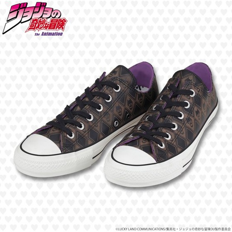 「【CONVERSE ALL STAR 100】ALL STAR 100 OX / JO 【ジョジョの奇妙な冒険　吉良吉影モデル】」23,760円（税込）（C）荒木飛呂彦&LUCKY LAND COMMUNICATIONS/集英社・ジョジョの奇妙な冒険SC製作委員会