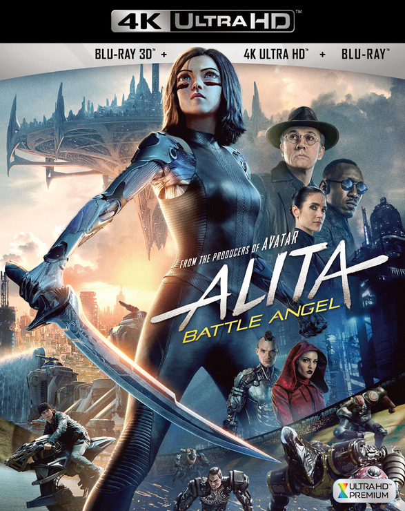 『アリータ：バトル・エンジェル　＜4K ULTRA HD＋3D＋2Dブルーレイ／3枚組＞』ジャケット写真　(C)2019 Twentieth Century Fox Home Entertainment LLC. All Rights Reserved.