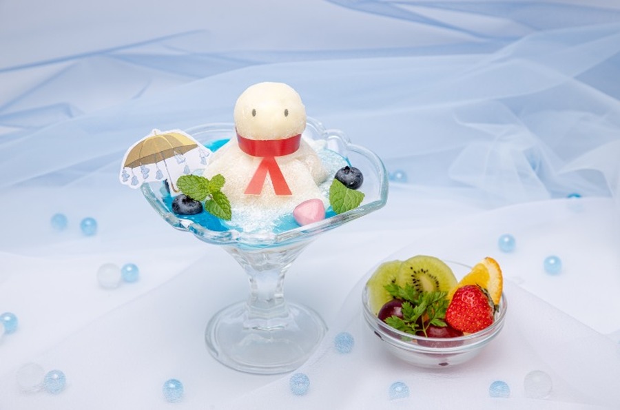 「天気の子カフェ」凪のてるてる坊主アラモード1,490円（C）2019「天気の子」製作委員会