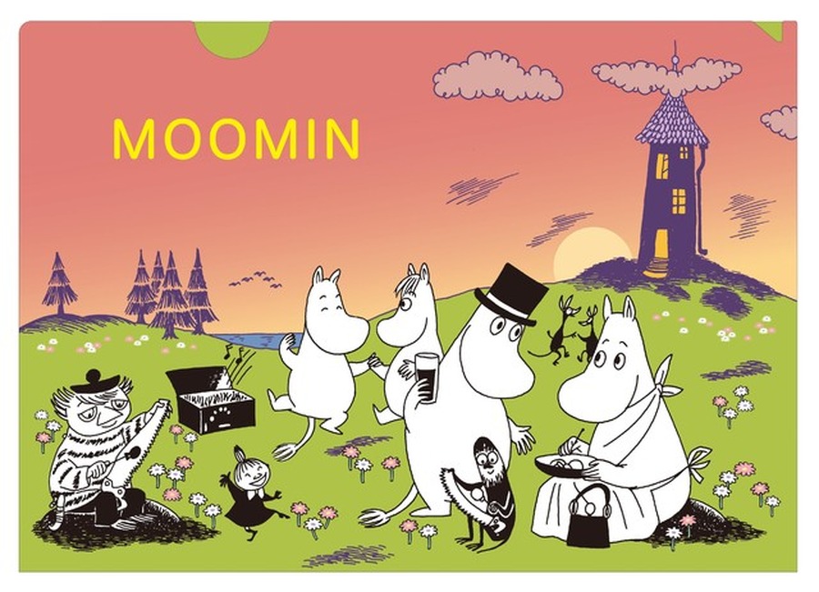 メインビジュアルグッズ・クリアファイル(c) Moomin Characters TM