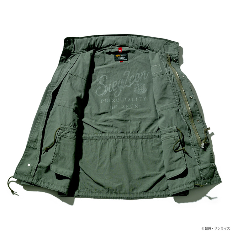 「STRICT-G × ALPHA INDUSTRIES M-65 フィールドジャケット 『機動戦士ガンダム』ジオン軍 ランバ・ラル隊モデル」36,300円（税込／送料・手数料別途）（C）創通・サンライズ