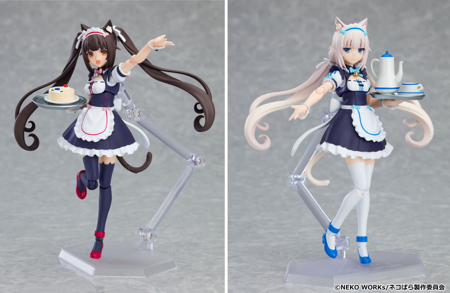 「figma ショコラ」「figma バニラ」各8,000円（税別）（C）NEKO WORKs/ネコぱら製作委員会