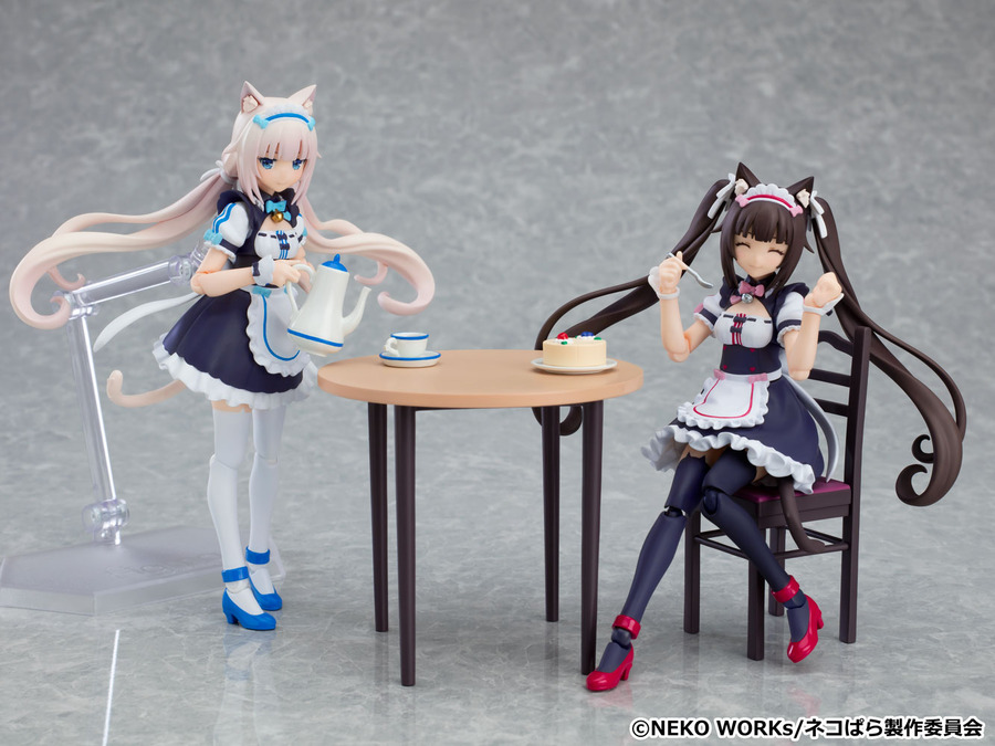 「figma ショコラ」「figma バニラ」各8,000円（税別）（C）NEKO WORKs/ネコぱら製作委員会