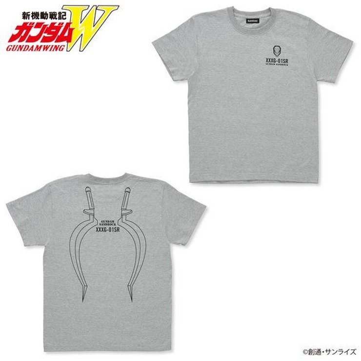 「新機動戦記ガンダムW バックモチーフ Tシャツ」3,300円（税込）（C）創通・サンライズ