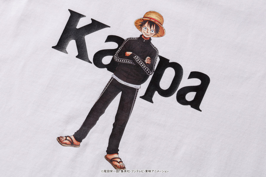 「ワンピース」×Kappaコラボフーディ・Tシャツ フーディ各9,800円（税抜き）Tシャツ各5,900円（税抜き）（C）尾田栄一郎／集英社・フジテレビ・東映アニメーション