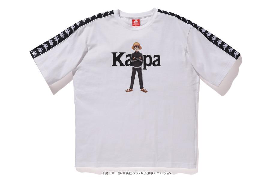 「ワンピース」×Kappaコラボフーディ・Tシャツ フーディ各9,800円（税抜き）Tシャツ各5,900円（税抜き）（C）尾田栄一郎／集英社・フジテレビ・東映アニメーション