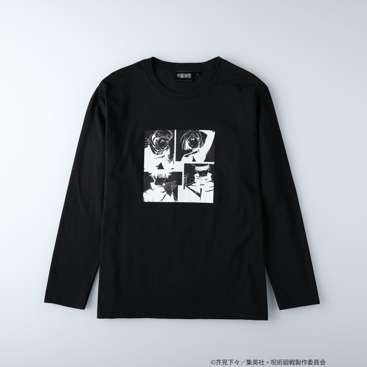 「ロングスリーブプリントTシャツ（呪術廻戦 x Right-on）」3,000円（税抜）（C）芥見下々／集英社・呪術廻戦製作委員会