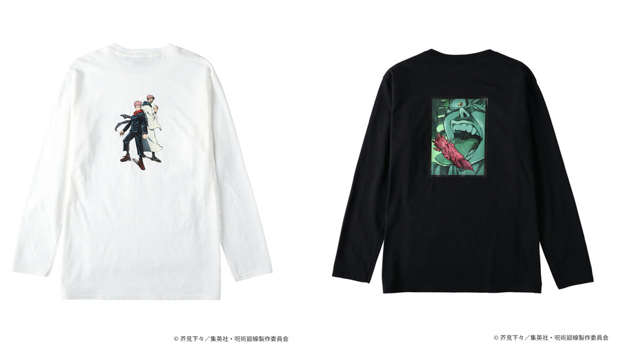 「ロングスリーブプリントTシャツ（呪術廻戦 x Right-on）」3,000円（税抜）（C）芥見下々／集英社・呪術廻戦製作委員会