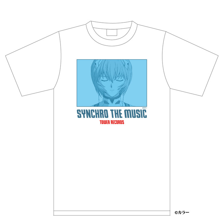 「シン・エヴァンゲリオン劇場版 × TOWER RECORDS」T シャツ レイ ［サイズ］M、L、XL 各 3,900 円（C）カラー