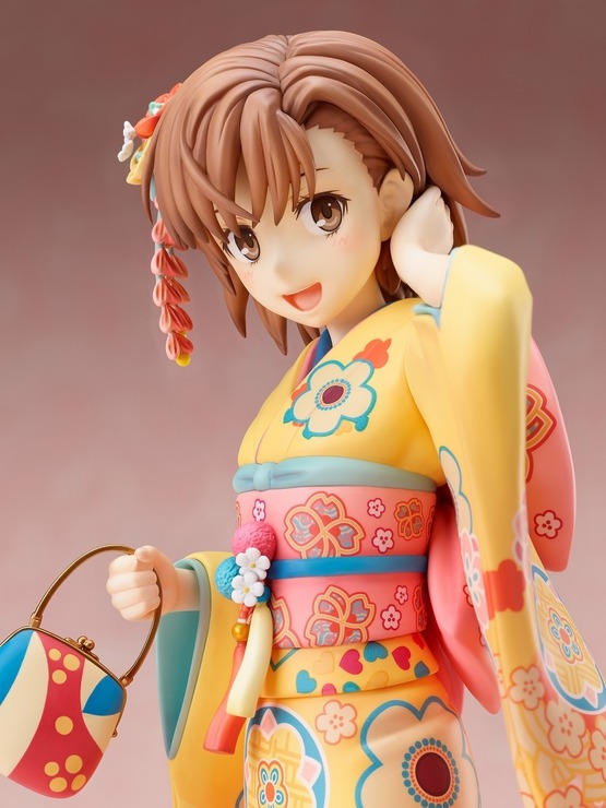 「御坂美琴 振袖 1/7スケールフィギュア」18,810円（税込）(c)2018 鎌池和馬／冬川基／ＫＡＤＯＫＡＷＡ／PROJECT-RAILGUN T