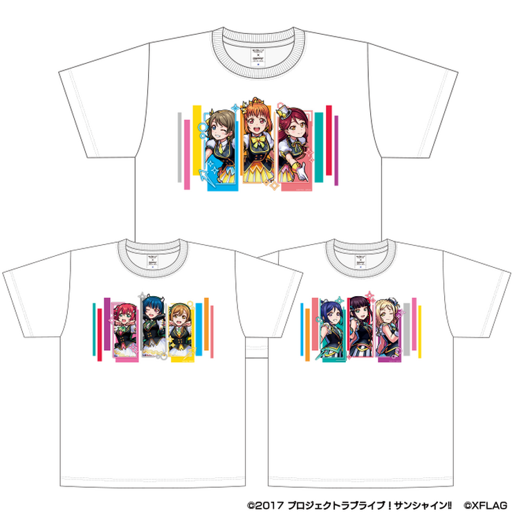 「ラブライブ！サンシャイン!!×モンスト」T シャツKU-RU-KU-RU Cruller!（C）2017 プロジェクトラブライブ！サンシャイン!!（C）XFLAG