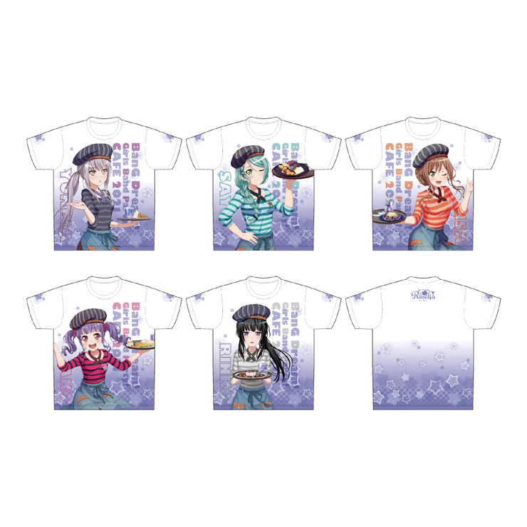 「バンドリ！ ガールズバンドパーティ！カフェ 2021」フルグラフィックTシャツ（C）BanG Dream! Project（C）Craft Egg Inc.（C）bushiroad All Rights Reserved.