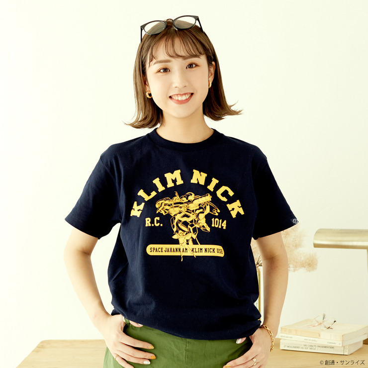 「STRICT-G『Gのレコンギスタ』Tシャツ」KLIM NICK柄（ネイビー）4,180円（税込）（C）創通・サンライズ