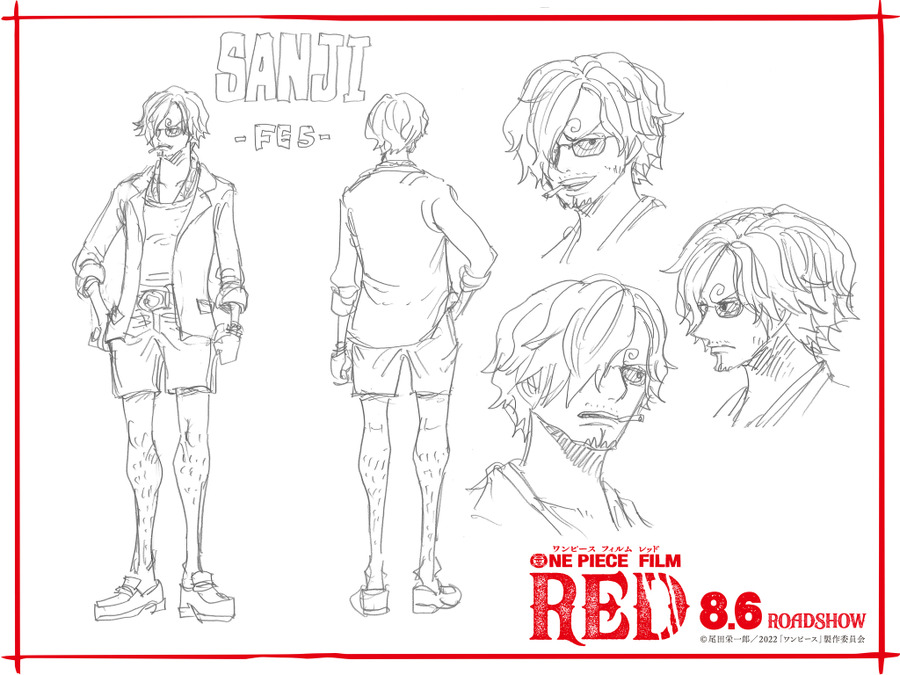 『ONE PIECE FILM RED』映画オリジナル“フェス衣裳”サンジ（C）尾田栄一郎／2022「ワンピース」製作委員会　