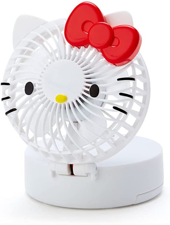 「サンリオ(SANRIO) ハローキティ 2WAYネックコンパクト扇風機 324922」（C）1976,2021 SANRIO CO.,LTD.(P)