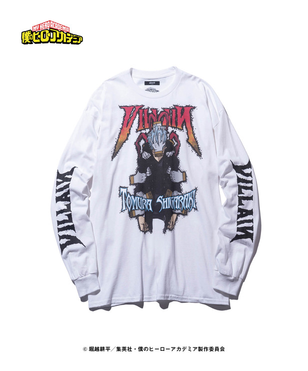 「glamb×僕のヒーローアカデミア」Tomura Shigaraki Long Sleeves T（C）堀越耕平／集英社・僕のヒーローアカデミア製作委員会