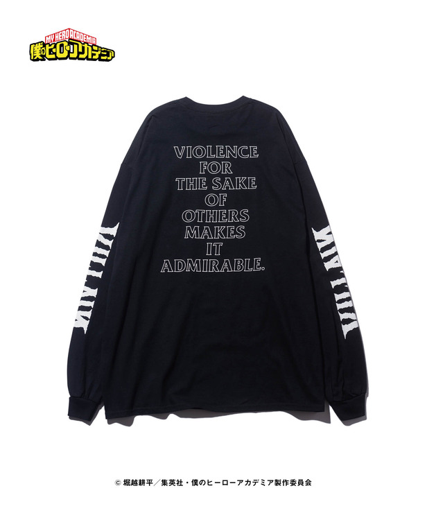 「glamb×僕のヒーローアカデミア」Tomura Shigaraki Long Sleeves T（C）堀越耕平／集英社・僕のヒーローアカデミア製作委員会