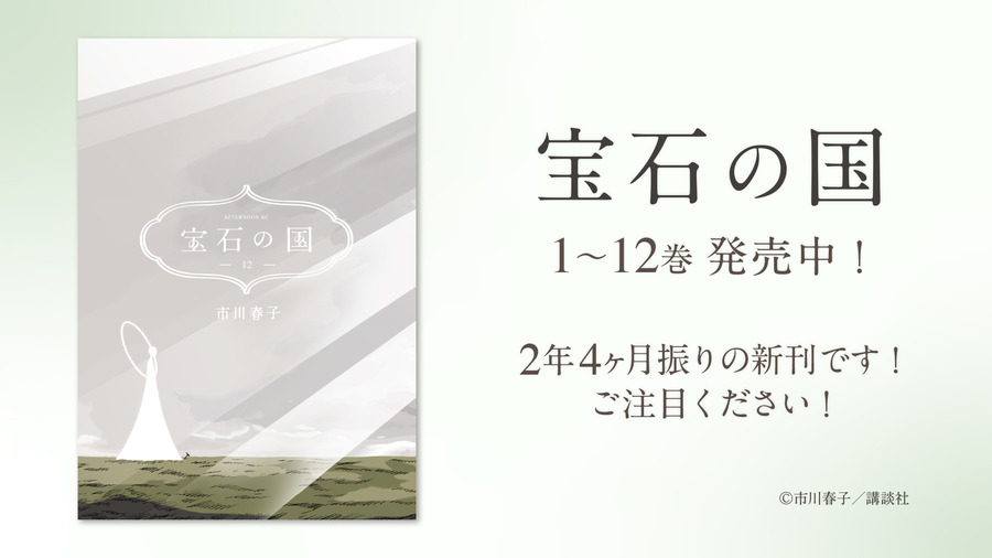 『宝石の国』12巻表紙（C）2017 市川春子・講談社／「宝石の国」製作委員会