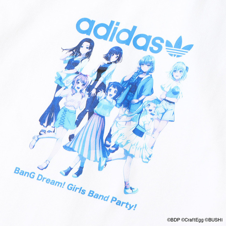 「adidas atmos BanG Dream! Girls Band Party! TEE SS」（C）BanG Dream! Project （C）Craft Egg Inc. （C）bushiroad All Rights Reserved.