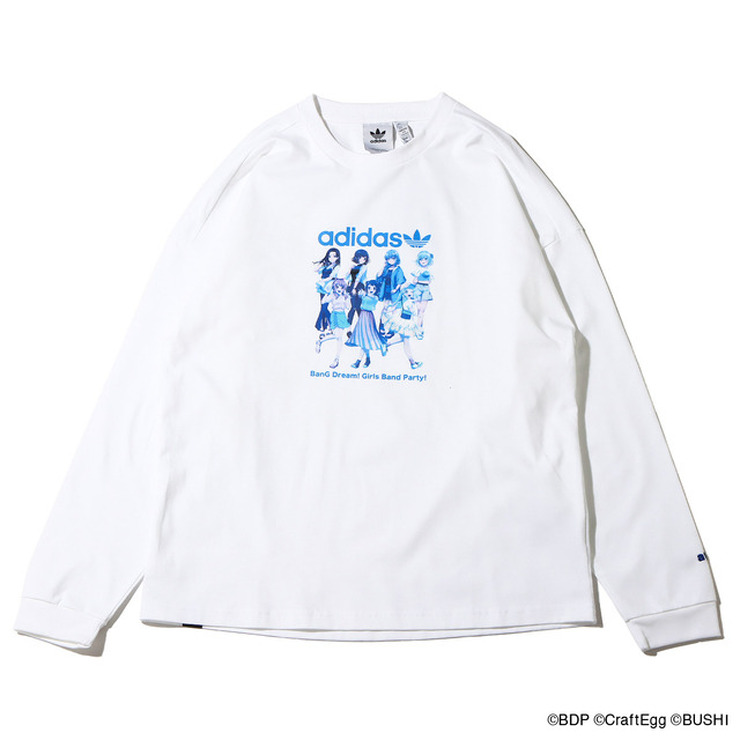 「adidas atmos BanG Dream! Girls Band Party!  L/S TEE」（C）BanG Dream! Project （C）Craft Egg Inc. （C）bushiroad All Rights Reserved.