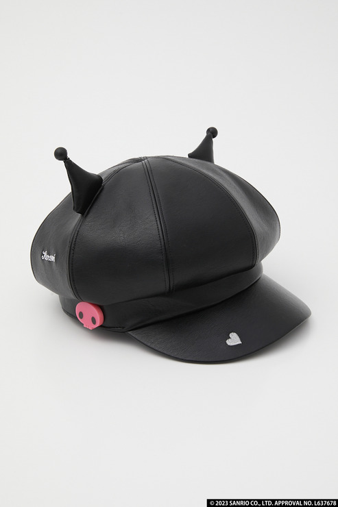 「サンリオキャラクターズ」×「R4G（アールフォージー）」［クロミ］KUROMI CASQUETTE（C）2023 SANRIO CO., LTD. APPROVAL NO. L637678