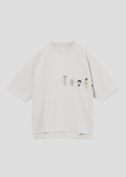 『ちびまる子ちゃん』×「グラニフ」3年4組 フレンズ(ちびまる子ちゃん)｜ビッグシルエットTシャツ（C）さくらプロダクション