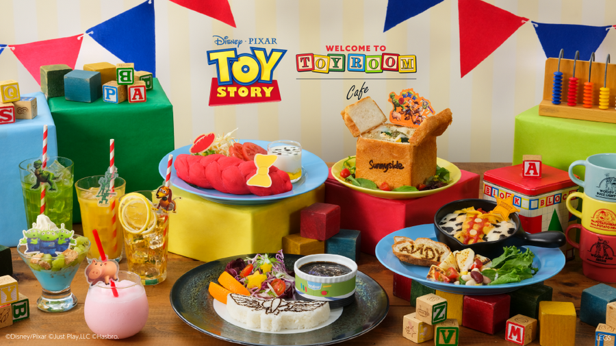 「トイ・ストーリー」OH MY CAFE メニュー集合（C）Disney/Pixar （C）Just Play,LLC Mr.Potato Head & Mrs. Potato Head are trademarks of Hasbro used with permission. （C）Hasbro. All Rights Reserved. （C）Mattel, Inc. All Rights Reserved