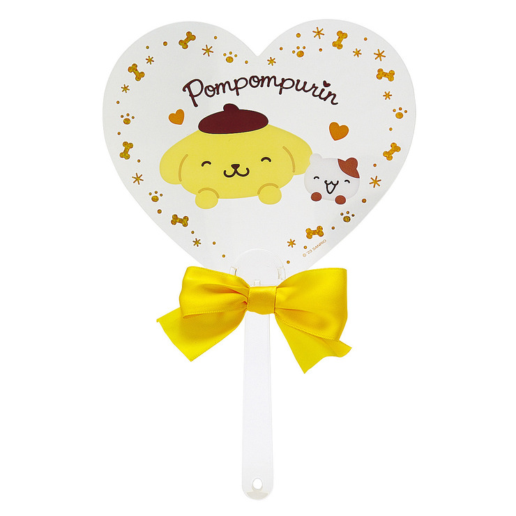 サンリオキャラクター大賞グッズ「ミニクリアうちわ ポムポムプリン」（C）’23 SANRIO