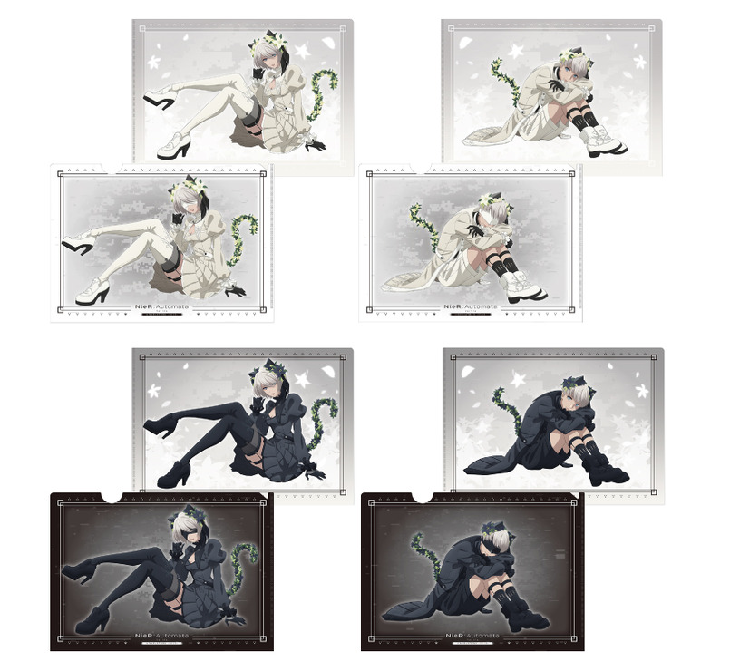 「NieR:Automata Ver1.1a in NAMJATOWN-クロトシロ-」A4クリアファイル（C）SQUARE ENIX／人類会議