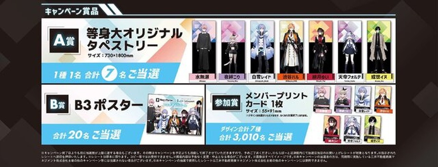 VTuberグループ「Neo-Porte」とららぽーとの初コラボキャンペーンが本日9月4日より開催！１名限定のレアな等身大オリジナルタペストリーも登場