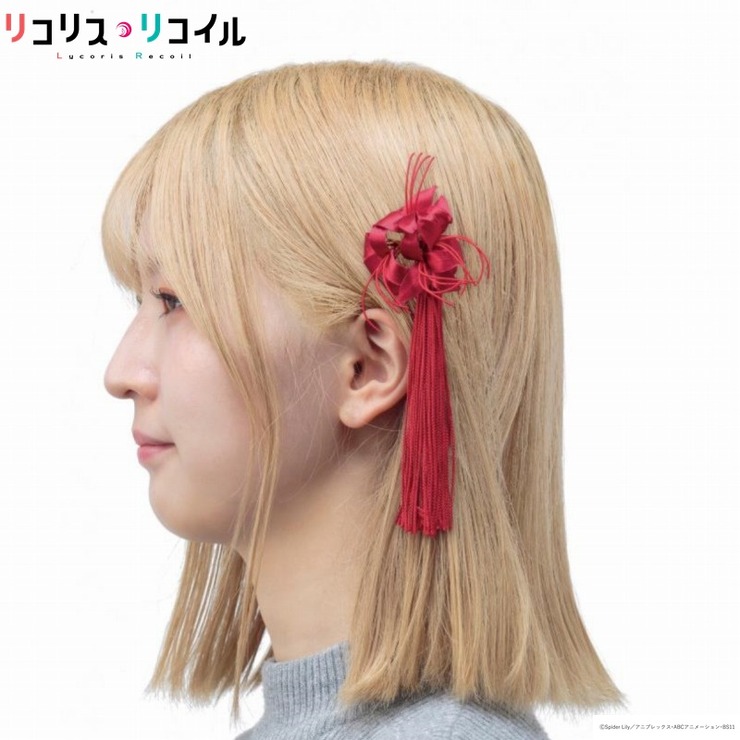 「『リコリス・リコイル』アイキャッチ　ヘアアクセサリー」5,500円（税込／送料・手数料別途）（C）Spider Lily／アニプレックス・ABCアニメーション・BS11