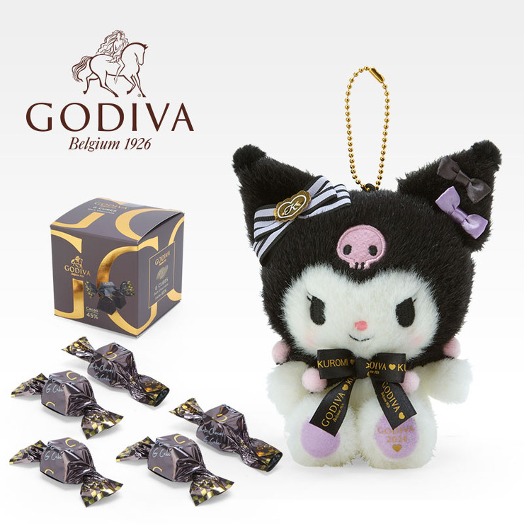 「マスコットホルダー＆GODIVA 2024（全4種）」クロミ 各4,950円（税込）（C）2023 SANRIO CO.,LTD. 　著作（株）サンリオ