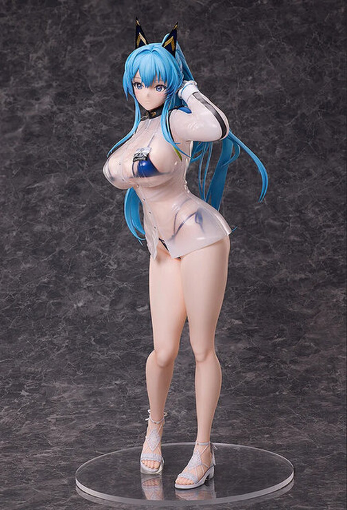 なんという透け透け感…！『勝利の女神：NIKKE』から「ヘルム」が水着姿でフィギュア化―透明素材をフル活用した逸品