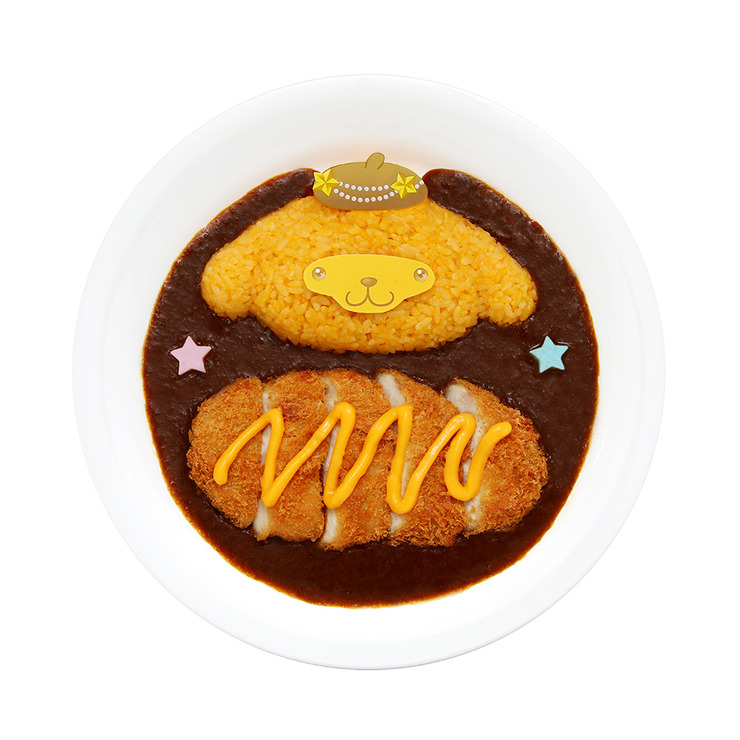 ポムポムプリン「チーズがけ♡クリスマスのごちそうカツカレー」（C）2024 SANRIO CO., LTD. TOKYO, JAPAN 著作 株式会社サンリオ