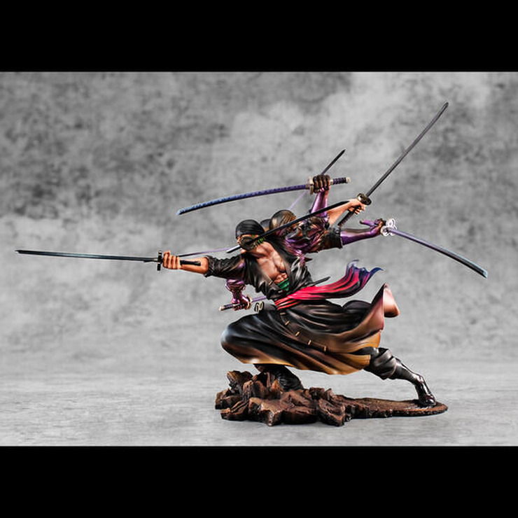 「ワンピース」より九刀を振るう“阿修羅”「ロロノア・ゾロ 」フィギュアが抽選販売へ！全高約40cmで堂々たる存在感の「神・エネル」も