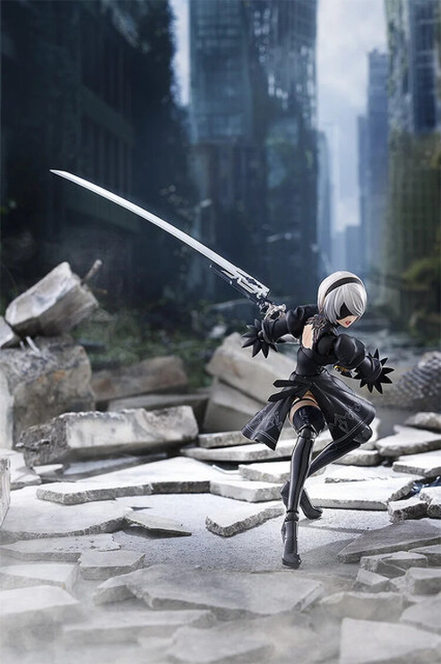 この太もも動かせるぞ！「NieR:Automata Ver1.1a」より「2B」がfigma化―ディスプレイを盛り上げる「ポッド０４２」「白の契約」なども付属