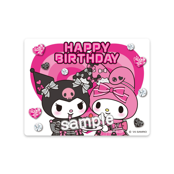 サンリオピューロランド「My Melody & Kuromi Anniversary Party」アニバーサリー期間限定グッズ「ステッカー」（C）2024 SANRIO CO., LTD. TOKYO, JAPAN