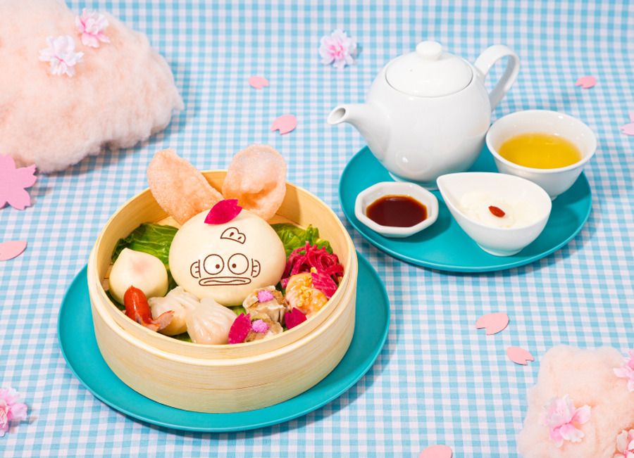 「HANGYODON CAFE ～40th Anniversary～」ハンギョドンの幸福飲茶（はっぴーやむちゃ）（C）2025 SANRIO CO., LTD. APPROVAL NO. L656171