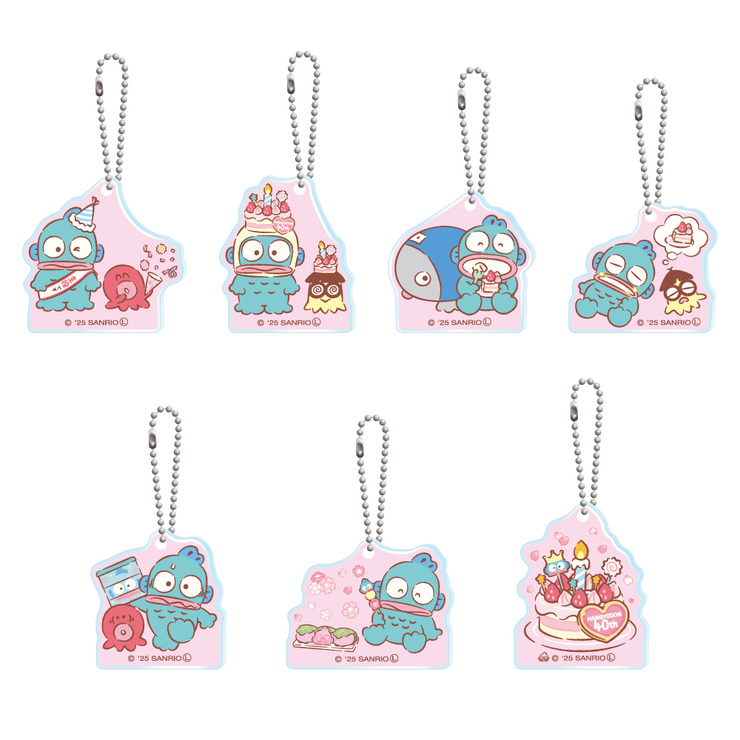 「HANGYODON CAFE ～40th Anniversary～」アクリルキーホルダー（C）2025 SANRIO CO., LTD. APPROVAL NO. L656171