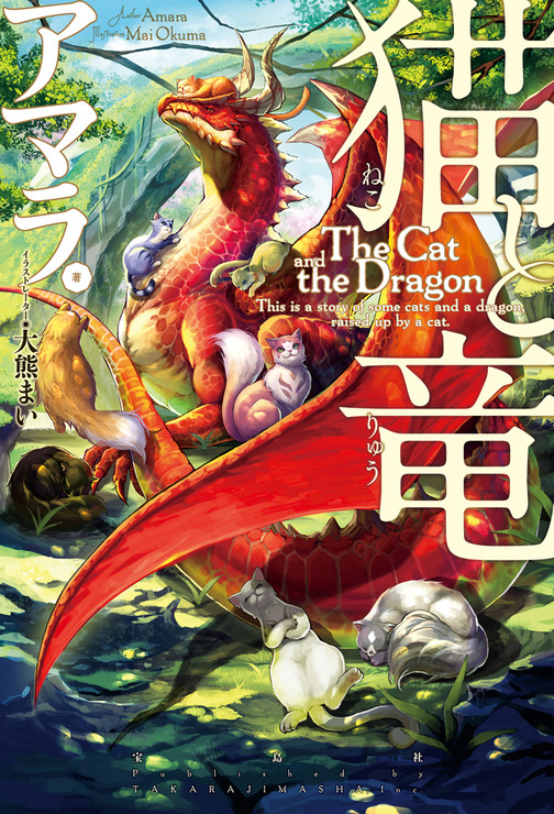 『猫と竜』ノベル単行本第1巻表紙