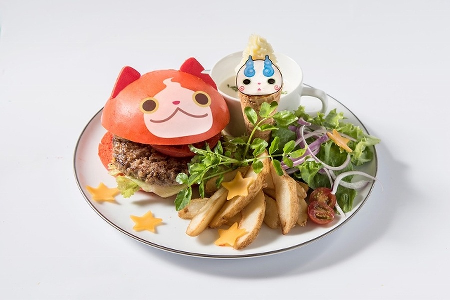 「妖怪ウォッチ ぷにぷに カフェ」東京・福岡でオープン ジバニャンが食べ物に