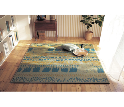 ムーミンウレタン入りい草ラグ】 MOOMIN いぐさラグ 素足が気持ちいい