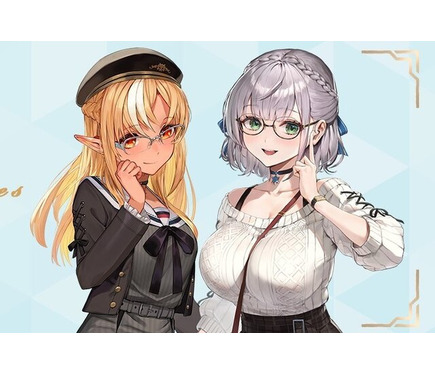 ホロライブ」人気VTuber「白銀ノエル」「不知火フレア」のコラボ眼鏡が
