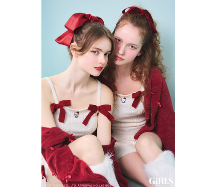 ピーチジョン ハローキティ ライトホイップリー3点セット GiRLS by PEACH JOHN × ハローキティの夢コラボ♡ ランジェリー